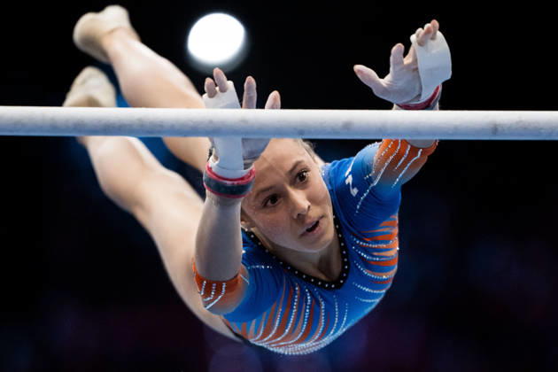 261023 Naomi Visser of Netherlands competes in uneven bars during women s all-around final on day seven of the 2026 Artistic Gymnastics World Championships on October 23, 2026 in Rotterdam. Photo: Joel Marklund BILDBYRÅN kod JM JM0864 bbeng artistisk gymnastik artistic gymnastics gymnastik-vm vm artistic gymnastics world championships final all-around final dam Copyright: JOELxMARKLUND BB261023JM001