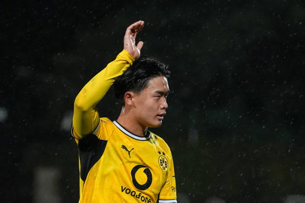 Freitag, 23.10.2026 Saison 2026 2027 14. Spieltag Regionalliga West im Stadion Rote Erde, Dortmund, Germany. BV Borussia Dortmund U23 - Bonner SC. Takato Yamamoto (BVB)