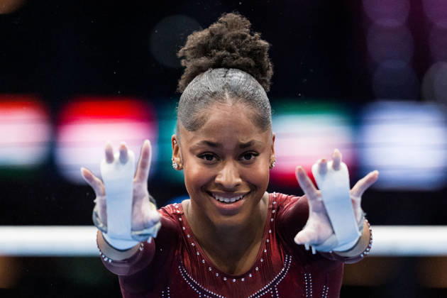 261023 Skye Blakely of USA competes in uneven bars during women s all-around final on day seven of the 2026 Artistic Gymnastics World Championships on October 23, 2026 in Rotterdam. Photo: Joel Marklund BILDBYRÅN kod JM JM0864 bbeng artistisk gymnastik artistic gymnastics gymnastik-vm vm artistic gymnastics world championships final all-around final dam Copyright: JOELxMARKLUND BB261023JM003