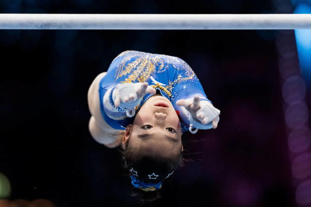 261023 Qinqin Ke of China competes in uneven bars during women s all-around final on day seven of the 2026 Artistic Gymnastics World Championships on October 23, 2026 in Rotterdam. Photo: Joel Marklund BILDBYRÅN kod JM JM0864 bbeng artistisk gymnastik artistic gymnastics gymnastik-vm vm artistic gymnastics world championships final all-around final dam Copyright: JOELxMARKLUND BB261023JM007