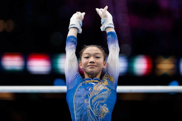 261023 Qinqin Ke of China competes in uneven bars during women s all-around final on day seven of the 2026 Artistic Gymnastics World Championships on October 23, 2026 in Rotterdam. Photo: Joel Marklund BILDBYRÅN kod JM JM0864 bbeng artistisk gymnastik artistic gymnastics gymnastik-vm vm artistic gymnastics world championships final all-around final dam Copyright: JOELxMARKLUND BB261023JM008