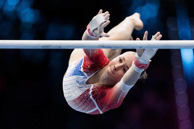261023 Elena Colas of France competes in uneven bars during women s all-around final on day seven of the 2026 Artistic Gymnastics World Championships on October 23, 2026 in Rotterdam. Photo: Joel Marklund BILDBYRÅN kod JM JM0864 bbeng artistisk gymnastik artistic gymnastics gymnastik-vm vm artistic gymnastics world championships final all-around final dam Copyright: JOELxMARKLUND BB261023JM009
