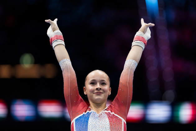 261023 Elena Colas of France competes in uneven bars during women s all-around final on day seven of the 2026 Artistic Gymnastics World Championships on October 23, 2026 in Rotterdam. Photo: Joel Marklund BILDBYRÅN kod JM JM0864 bbeng artistisk gymnastik artistic gymnastics gymnastik-vm vm artistic gymnastics world championships final all-around final dam jubel Copyright: JOELxMARKLUND BB261023JM010