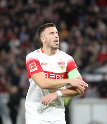 23.10.26 VfB Stuttgart - Borussia Mönchengladbach Deutschland, Stuttgart, 23.10.2026, Fussball, Bundesliga, Saison 2026 2027, VfB Stuttgart - Borussia Mönchengladbach: Ermedin Demirovic (VfB Stuttgart); Jubel Tor 1:0 Demirovic.
