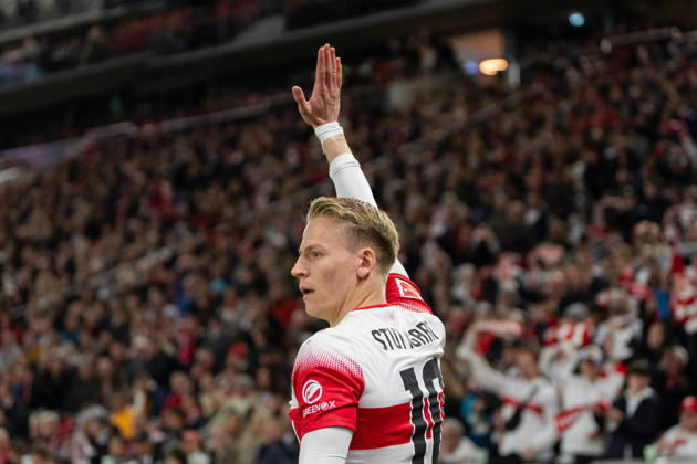 23.10.2026, xjyhynx, Fussball 1.Bundesliga, VfB Stuttgart - Borussia Mönchengladbach, v.l. Portrait Close Up Chris Führich (10, VfB Stuttgart) (DFL DFB REGULATIONS PROHIBIT ANY USE OF PHOTOGRAPHS as IMAGE SEQUENCES and or QUASI-VIDEO) Stuttgart