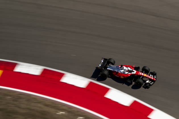 Monaco s Formula One driver Charles Leclerc of Scuderia Ferrari in action during the first free practice session of the Formula One United States Grand Prix at the Circuit of the Americas in Austin, Texas on Friday, October 23, 2026.  AUS2026102327 GREGxNASH