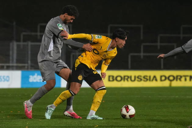 Freitag, 23.10.2026 Saison 2026 2027 14. Spieltag Regionalliga West im Stadion Rote Erde, Dortmund, Germany. BV Borussia Dortmund U23 - Bonner SC. Takato Yamamoto (BVB)