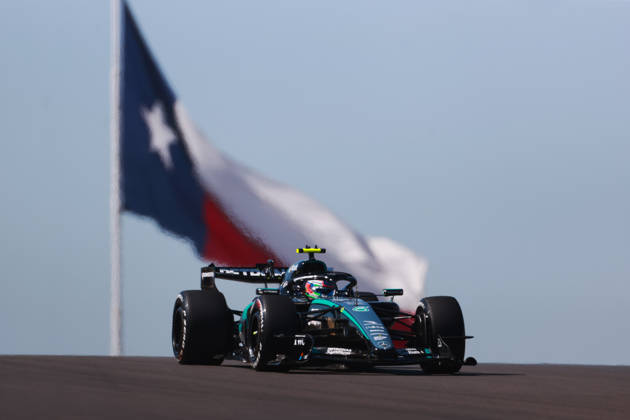 F1 Grand Prix Of USA - FP1 Kimi Antonelli stands in front of the Texas flag during the first of three practice sessions, FP1, ahead of the Formula 1 MSC Cruises United States Grand Prix at Circuit of the Americas in Austin, Texas, United States, on October 23, 2026. Austin, Texas Texas United States  Copyright: xReginaldxMathalonex originalFilename:mathalone-notitle261023_npDST.jpg