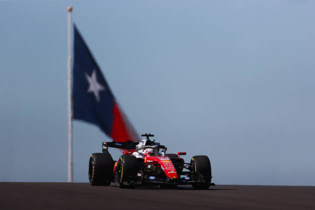 F1 Grand Prix Of USA - FP1 Charles Leclerc stands in front of the Texas flag during the first of three practice sessions, FP1, ahead of the Formula 1 MSC Cruises United States Grand Prix at Circuit of the Americas in Austin, Texas, United States, on October 23, 2026. Austin, Texas Texas United States  Copyright: xReginaldxMathalonex originalFilename:mathalone-notitle261023_npvf7.jpg