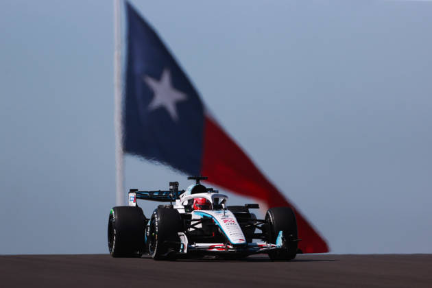 F1 Grand Prix Of USA - FP1 Esteban Ocon stands in front of the Texas flag during the first of three practice sessions, FP1, ahead of the Formula 1 MSC Cruises United States Grand Prix at Circuit of the Americas in Austin, Texas, United States, on October 23, 2026. Austin, Texas Texas United States  Copyright: xReginaldxMathalonex originalFilename:mathalone-notitle261023_npZug.jpg