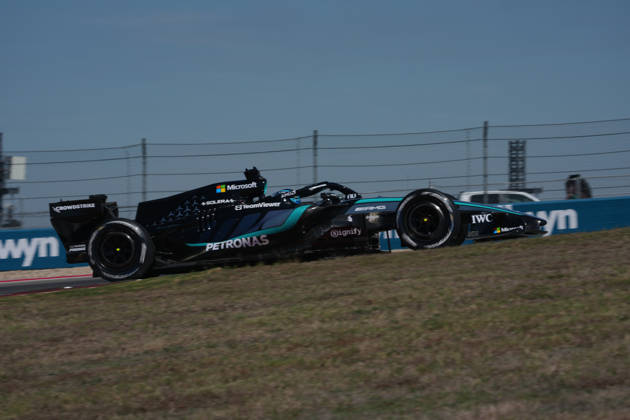 23.10.2026, Circuit of The Americas, Austin, FORMULA 1 MSC CRUISES UNITED STATES GRAND PRIX 2026 , George Russell (GBR), Mercedes-AMG Petronas Formula One Team (Photo by Hasan Bratic DeFodi Images) -