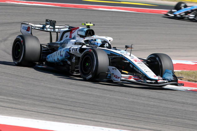 AUSTIN, TX - OCTOBER 23: Oliver Bearman (87) of Great Britain and TGR Haas F1 Team speeds through turn 15 during the first practice session of the Formula 1 MSC Cruises United States Grand Prix on October 23, 2026, at Circuit of The Americas in Austin, Texas.(Photo by David Buono Icon Sportswire) AUTO: OCT 23 F1 United States Grand Prix EDITORIAL USE ONLY Icon2610230111