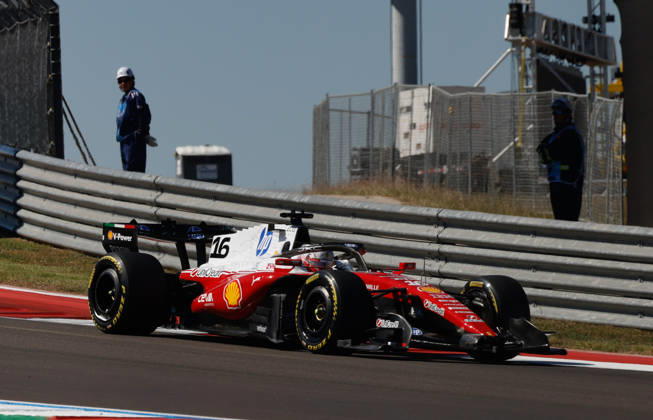 F1 Grand Prix USA - Practice 1 Charles Leclerc during the first free practice session ahead of the Formula 1 MSC Cruises United States Grand Prix at Circuit of the Americas in Austin, Texas, United States, on October 23, 2026. Austin Texas United States  Copyright: xStephaniexTacyx originalFilename:tacy-notitle261023_np4Hd.jpg