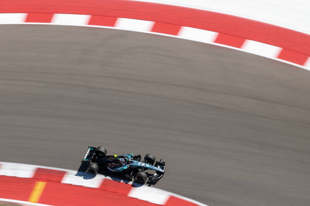AUSTIN, TX - OCTOBER 23: Andrea Kimi Antonelli (12) of Italy and Mercedes-AMG PETRONAS Formula One Team speeds through turn 17 during the first practice session of the Formula 1 MSC Cruises United States Grand Prix on October 23, 2026, at Circuit of The Americas in Austin, Texas.(Photo by David Buono Icon Sportswire) AUTO: OCT 23 F1 United States Grand Prix EDITORIAL USE ONLY Icon2610230221