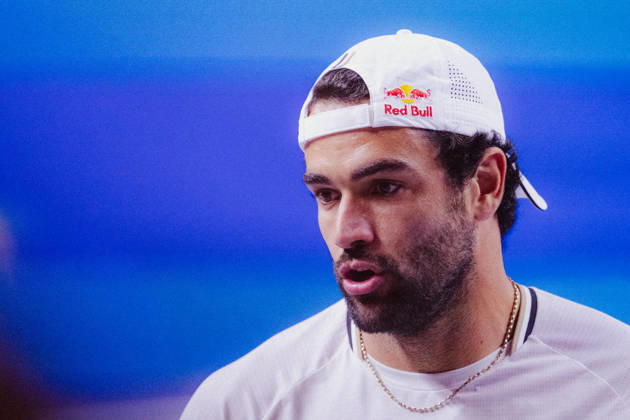 TENNIS - ATP, Tennis Herren Erste Bank Open VIENNA,AUSTRIA,23.OCT.26 - TENNIS - ATP Tour, Erste Bank Open, Red Bull BassLine. Image shows Matteo Berrettini (ITA).  GEPAxpictures xAlexanderxSolc