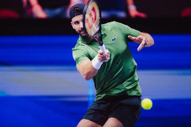 TENNIS - ATP, Tennis Herren Erste Bank Open VIENNA,AUSTRIA,23.OCT.26 - TENNIS - ATP Tour, Erste Bank Open, Red Bull BassLine. Image shows Grigor Dimitrov (HUN).  GEPAxpictures xAlexanderxSolc