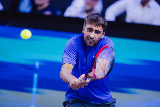 TENNIS - ATP, Tennis Herren Erste Bank Open VIENNA,AUSTRIA,23.OCT.26 - TENNIS - ATP Tour, Erste Bank Open, Red Bull BassLine. Image shows Daniel Merida (ESP).  GEPAxpictures xAlexanderxSolc