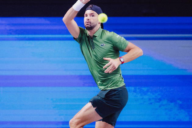 TENNIS - ATP, Tennis Herren Erste Bank Open VIENNA,AUSTRIA,23.OCT.26 - TENNIS - ATP Tour, Erste Bank Open, Red Bull BassLine. Image shows Grigor Dimitrov (HUN).  GEPAxpictures xAlexanderxSolc