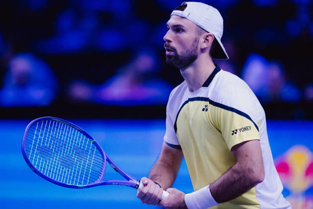 TENNIS - ATP, Tennis Herren Erste Bank Open VIENNA,AUSTRIA,23.OCT.26 - TENNIS - ATP Tour, Erste Bank Open, Red Bull BassLine. Image shows Jurij Rodionov (AUT).  GEPAxpictures xAlexanderxSolc