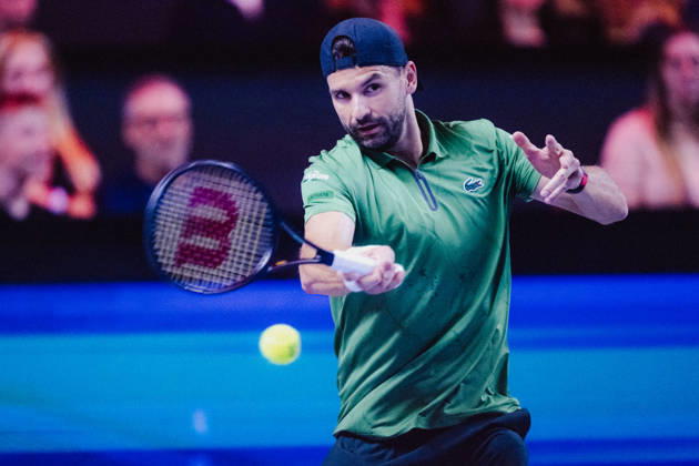 TENNIS - ATP, Tennis Herren Erste Bank Open VIENNA,AUSTRIA,23.OCT.26 - TENNIS - ATP Tour, Erste Bank Open, Red Bull BassLine. Image shows Grigor Dimitrov (HUN).  GEPAxpictures xAlexanderxSolc