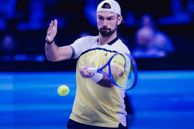 TENNIS - ATP, Tennis Herren Erste Bank Open VIENNA,AUSTRIA,23.OCT.26 - TENNIS - ATP Tour, Erste Bank Open, Red Bull BassLine. Image shows Jurij Rodionov (AUT).  GEPAxpictures xAlexanderxSolc