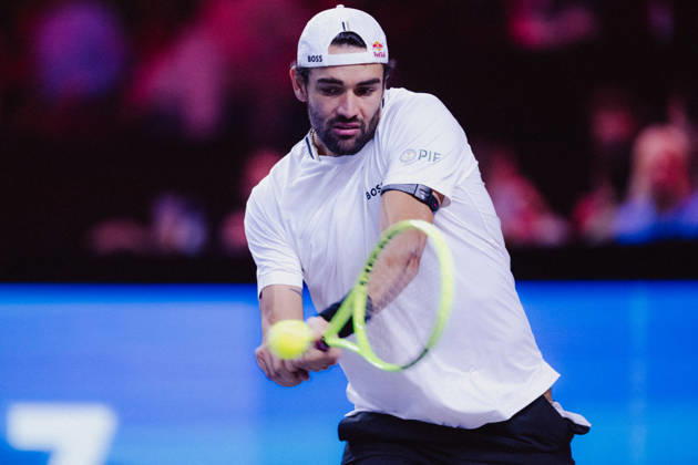 TENNIS - ATP, Tennis Herren Erste Bank Open VIENNA,AUSTRIA,23.OCT.26 - TENNIS - ATP Tour, Erste Bank Open, Red Bull BassLine. Image shows Matteo Berrettini (ITA).  GEPAxpictures xAlexanderxSolc