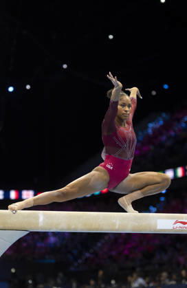 Rotterdam The Netherlands 23rd October 2026 World Championships artistic gymnastics. Women™s allround competition Skye Blakely (USA) wins gold