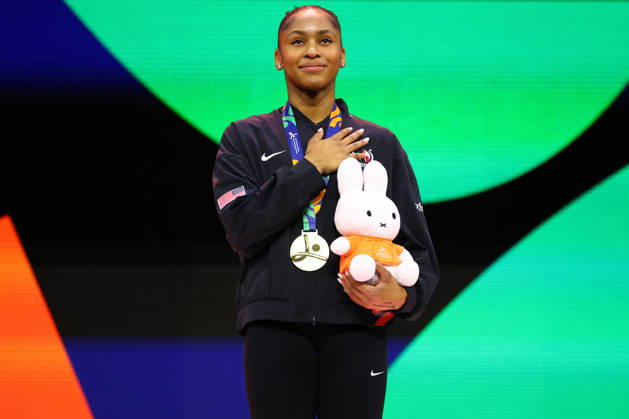 October 23, 2026, Rotterdam, Zuid-Holland, Netherlands: SKYE BLAKELY of USA poses with the Gold Medal after winning the Women s All-Around Final of the 54th Artistic Gymnastics World Championships at the Ahoy Arena in Rotterdam, Netherlands. Gymnastics 2026: Artistic World Championships: Women s All-Around Final  - ZUMAc179 20261023_zep_c179_016 Copyright: xMickaelxChavetx