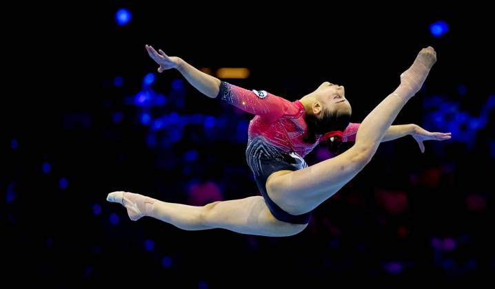 ROTTERDAM - Liudmila Roschina (WG2) in action during the all-around final at the World Gymnastics Championships in Rotterdam Ahoy. IRIS VAN DEN BROEK ANP xVIxANPxSportx xxANPxIVx 573404200 originalFilename: 573404200.jpg