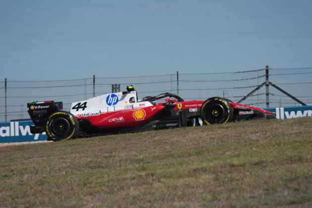 Formula 1 MSC Cruises United States Grand Prix 2026 British driver Lewis Hamilton of Scuderia Ferrari HP in action during first practice ahead of the formula 1 msc cruises united states grand prix 2026 at the Circuit of the Americas in Austtin, united states October 23 2026. Austin United States  Copyright: xMatrixxImagesx xHasanxBraticx