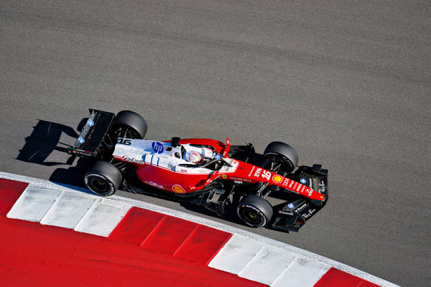 Charles Leclerc (MCO), Scuderia Ferrari HP, 16 USA, Formel 1 Weltmeisterschaft, United States Grand Prix, Trainingstag, Circuit of the Americas, Austin, Saison 2026, 23.10.2026 Formel 1 Weltmeisterschaft, United States Grand Prix, Trainingstag, Circuit of the Americas, Austin, Saison 2026, 23.10.2026 Austin Copyright: xEibner-Pressefoto ScottxColemanx EP_SCN