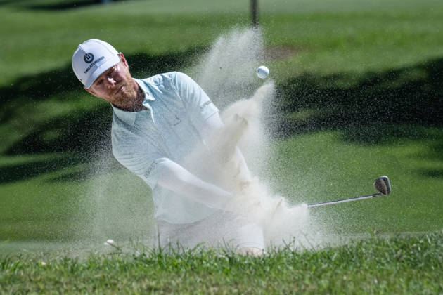 October 24, 2026, Hong Kong, Hong Kong Sar, China: Kieran VINCENT from Zimbabwe hits out of the bunker on the 4th green.Hong Kong Open Golf, Hong Kong Golf Course Fanling Hong Kong China - ZUMAr144 20261024_zap_r144_022 Copyright: xJaynexRussellx