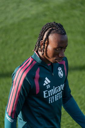 ESP: Real Madrid Training day Yan Diomande of Real Madrid during the training day of Real Madrid ahead the Spanish League, LaLiga EA Sports, football match against FC Barcelona, Barca at Ciudad Deportiva Real Madrid in Valdebebas, Madrid on October 24, 2026, Spain Madrid Spain Copyright: xAgenciaxLOFx