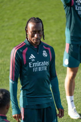 ESP: Real Madrid Training day Yan Diomande of Real Madrid during the training day of Real Madrid ahead the Spanish League, LaLiga EA Sports, football match against FC Barcelona, Barca at Ciudad Deportiva Real Madrid in Valdebebas, Madrid on October 24, 2026, Spain Madrid Spain Copyright: xAgenciaxLOFx