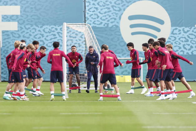 October 24, 2026, Sant Joan Despi, Barcelona, Spain: Players of FC Barcelona, Barca during the training day of FC Barcelona ahead the Spanish League, Laliga EA Sports, football match against Real Madrid CF at Ciudad Esportiva Joan Gamper on October 24, 2026 in Sant Joan Despi, Barcelona, Spain. Sant Joan Despi Spain - ZUMAa181 20261024_zaa_a181_031 Copyright: xJavierxBorregox