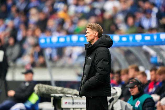 Oliver Kirch (Arminia Bielefeld, Cheftrainer), GER, Hertha BSC vs. Arminia Bielefeld, 2. Bundesliga, Saison 2026 27, 09. Spieltag, 24.10.2026 (DFL REGULATIONS PROHIBIT ANY USE OF PHOTOGRAPHS AS IMAGE SEQUENCES AND OR QUASI - VIDEO). GER, Hertha BSC vs. Arminia Bielefeld, 2. Bundesliga, Saison 2026 27, 09. Spieltag, 24.10.2026 Berlin