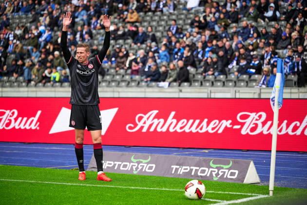 Marius Woerl (Arminia Bielefeld, 38), GER, Hertha BSC vs. Arminia Bielefeld, 2. Bundesliga, Saison 2026 27, 09. Spieltag, 24.10.2026 (DFL REGULATIONS PROHIBIT ANY USE OF PHOTOGRAPHS AS IMAGE SEQUENCES AND OR QUASI - VIDEO). GER, Hertha BSC vs. Arminia Bielefeld, 2. Bundesliga, Saison 2026 27, 09. Spieltag, 24.10.2026 Berlin