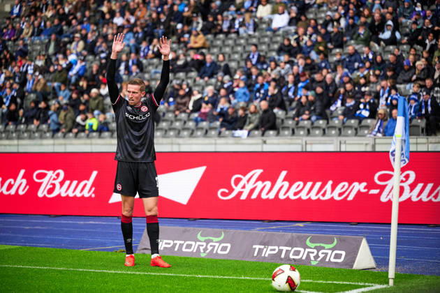 Marius Woerl (Arminia Bielefeld, 38), GER, Hertha BSC vs. Arminia Bielefeld, 2. Bundesliga, Saison 2026 27, 09. Spieltag, 24.10.2026 (DFL REGULATIONS PROHIBIT ANY USE OF PHOTOGRAPHS AS IMAGE SEQUENCES AND OR QUASI - VIDEO). GER, Hertha BSC vs. Arminia Bielefeld, 2. Bundesliga, Saison 2026 27, 09. Spieltag, 24.10.2026 Berlin