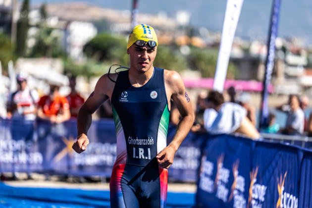 2026 Europe Triathlon Cup Alanya ANTALYA, TURKEY - OCTOBER 24: Mohammad Sadra Ghorbanzadeh of Iran makes his way to the start prior to the elite men race of 2026 Europe Triathlon Cup Alanya on October 24, 2026 in Antalya, Turkey. Antalya Turkey Copyright: xYagizxGurtug PSxImagesxYagizxGurtug PSxImagesx