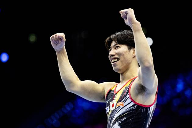 ROTTERDAM - Ryosuke Doi (JPN) in action during the floor apparatus final at the World Gymnastics Championships in Rotterdam Ahoy. IRIS VAN DEN BROEK ANP xVIxANPxSportx xxANPxIVx 573461361 originalFilename: 573461361.jpg