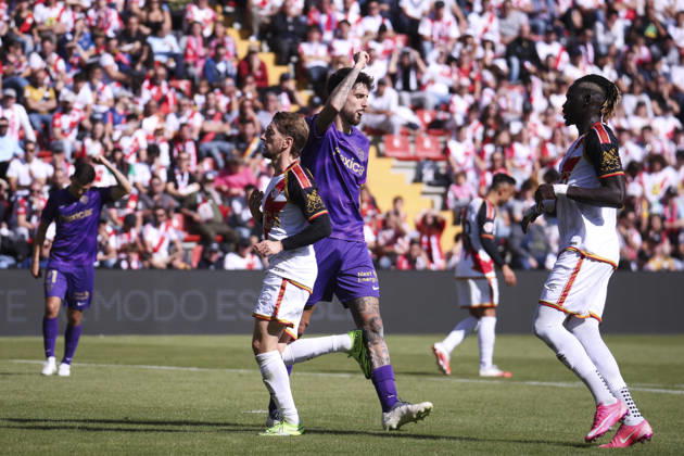 Rayo Vallecano v Espanyol - La Liga EA Sports 2026 27 October 24, 2026, Vallecas Stadium, Madrid, Spain: Fernando Nino Rodriguez of Elche celebrates his goal during La Liga EA Sports match between Rayo Vallecano and Elche CF at Vallecas Stadium on October 24, 2026 in Madrid, Spain. Madrid Vallecas Stadium Madrid Spain Copyright: xAlejandroxMatiasxAcostax