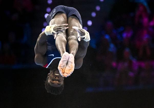 Netherlands Artistic Gymnastics World Championships 9271905 24.10.2026 Frederick Richard of the United States competes in the men s floor exercise final at the 2026 World Artistic Gymnastics Championships in Rotterdam, the Netherlands. Alexey Filippov Sputnik Rotterdam Netherlands  Copyright: xAlexeyxFilippovx