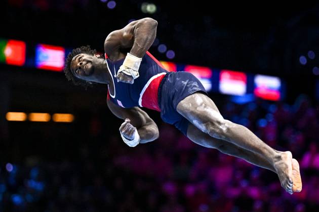 Netherlands Artistic Gymnastics World Championships 9271912 24.10.2026 Frederick Richard of the United States competes in the men s floor exercise final at the 2026 World Artistic Gymnastics Championships in Rotterdam, the Netherlands. Alexey Filippov Sputnik Rotterdam Netherlands  Copyright: xAlexeyxFilippovx