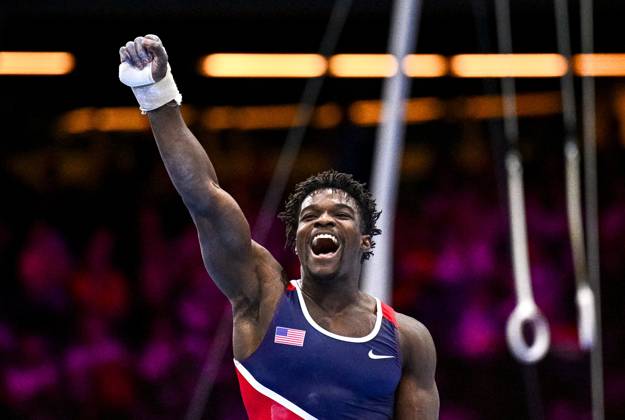 Netherlands Artistic Gymnastics World Championships 9271916 24.10.2026 Frederick Richard of the United States reacts after competing in the men s floor exercise final at the 2026 World Artistic Gymnastics Championships in Rotterdam, the Netherlands. Alexey Filippov Sputnik Rotterdam Netherlands  Copyright: xAlexeyxFilippovx