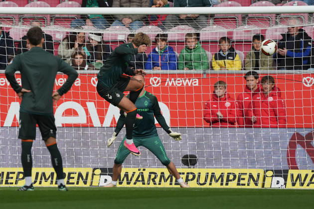 Kopfballtor Niclas Füllkrug (Werder Bremen, 10) - 24.10.2026 1. FSV Mainz 05 vs.Werder Bremen, MEWA Arena, Bundesliga 7. Spieltag