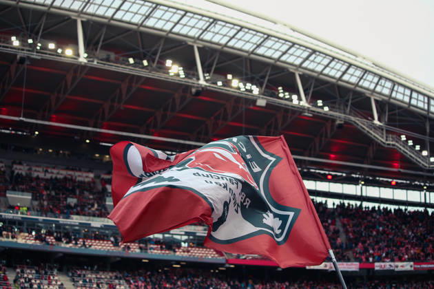 Deutschland: Fussball Bundesliga 2026 2027, 7. Spieltag - RB Leipzig vs SV 07 Elversberg - Red Bull Arena (Leipzig): Zuschauer, Fans, Tribüne...horeographie, Fanchoreo, Copyright: xAymanxAlahmedx