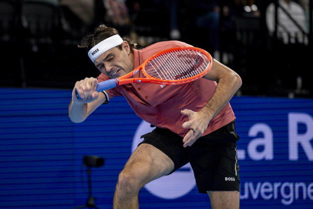 TENNIS : ATP, Tennis Herren 250 - Grand Prix Tennis AURA - Decines (France) 24 10 2026 Tommy PAUL (USA) vs Taylor FRITZ (USA) in the semifinals of the tennis Grand Prix Auvergne Rhône-Alpes at the LDLC Arena in Décines on October 24, 2026. Photo Sandrine Thesillat PsNewZ  Copyright: xSandrinexTHESILLATx