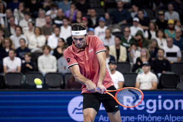 TENNIS : ATP, Tennis Herren 250 - Grand Prix Tennis AURA - Decines (France) 24 10 2026 Tommy PAUL (USA) vs Taylor FRITZ (USA) in the semifinals of the tennis Grand Prix Auvergne Rhône-Alpes at the LDLC Arena in Décines on October 24, 2026. Photo Sandrine Thesillat PsNewZ  Copyright: xSandrinexTHESILLATx