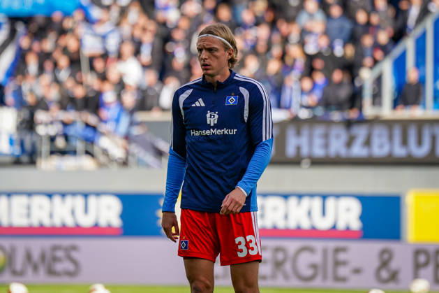 Deutschland: Fussball Bundesliga 2026 - 2027, 7. Spieltag - SC Paderborn vs Hamburger SV - Home-Deluxe-Arena (Paderborn): Sebastiaan Bornauw (Hamburger SV, 33) Copyright: xJOERANxSTEINSIEKx