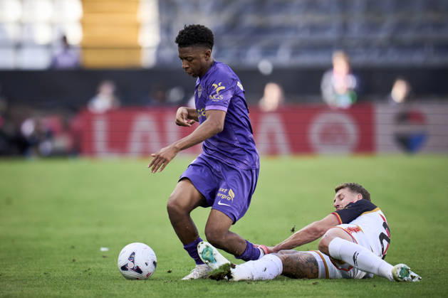 October 24, 2026, Madrid, Madrid, Spain: Buba Sangare of Elche CF in action during the Spanish League, LaLiga EA Sports, football match played between Rayo Vallecano and Elche CF at Vallecas stadium on October 24, 2026, in Madrid, Spain. Rayo Vallecano V Elche CF - LaLiga EA Sports  - ZUMAa181 20261024_zaa_a181_166 Copyright: xAngelxPerezxMecax